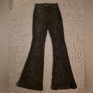 Aerie American Eagle Corderuoy Flare Pants Forest Green Small Long Inseam